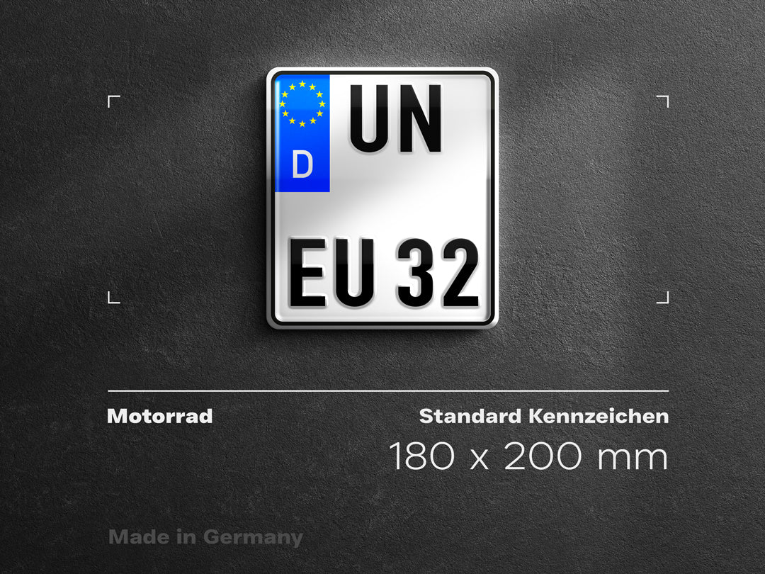 Premium Kfz- Kennzeichen