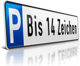 Parkplatz Schilder