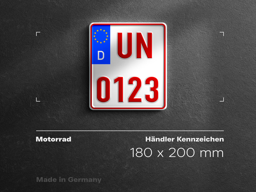 Premium Kfz- Kennzeichen