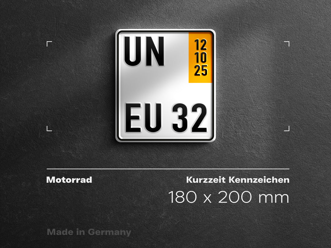 Premium Kfz- Kennzeichen