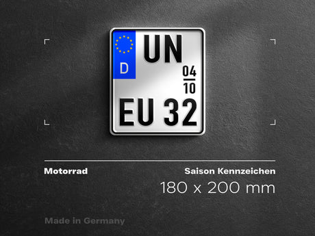 Premium Kfz- Kennzeichen