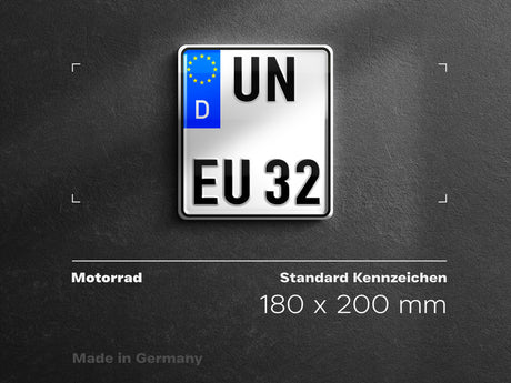 Premium Kfz- Kennzeichen