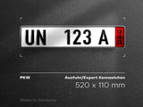 Premium Kfz- Kennzeichen