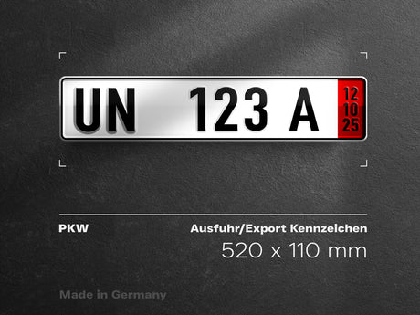 Premium Kfz- Kennzeichen