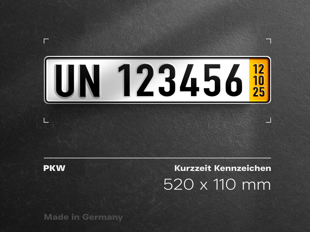 Premium Kfz- Kennzeichen